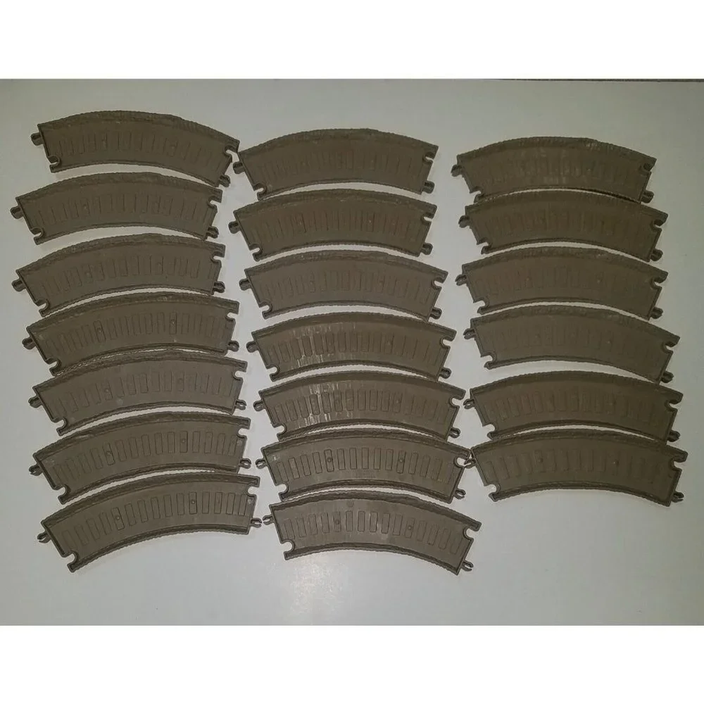 50 Gullane Brown Train Track Lot Mixed Straight Curved Switch Thomas Tank Engine